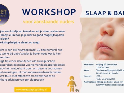 Nieuw op de praktijk: Workshop slaap en baby's